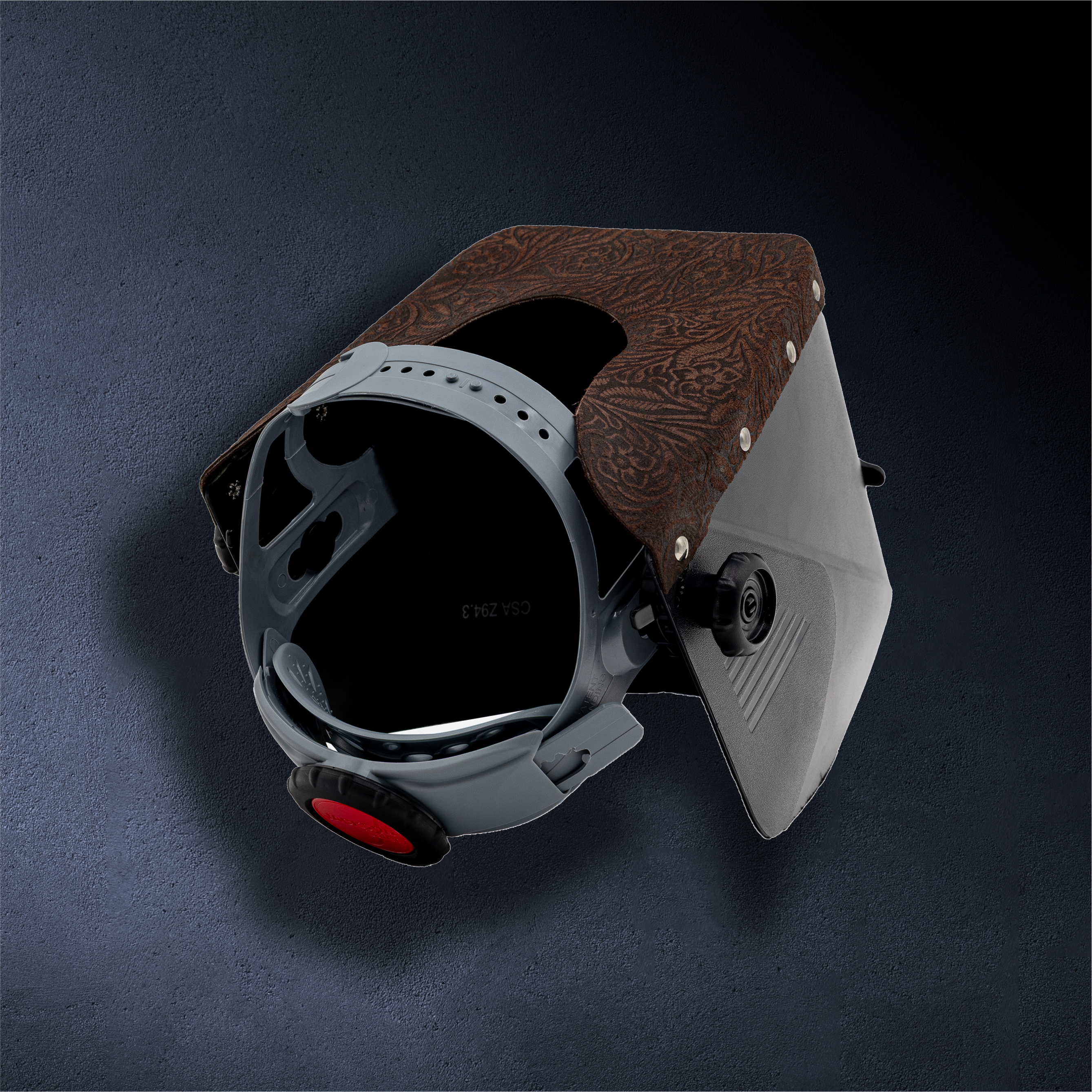 Jackson Safety HSL-2 Passive Welding Helmet – Lift Front with Outlaw Leather Trim (Brown Floral)